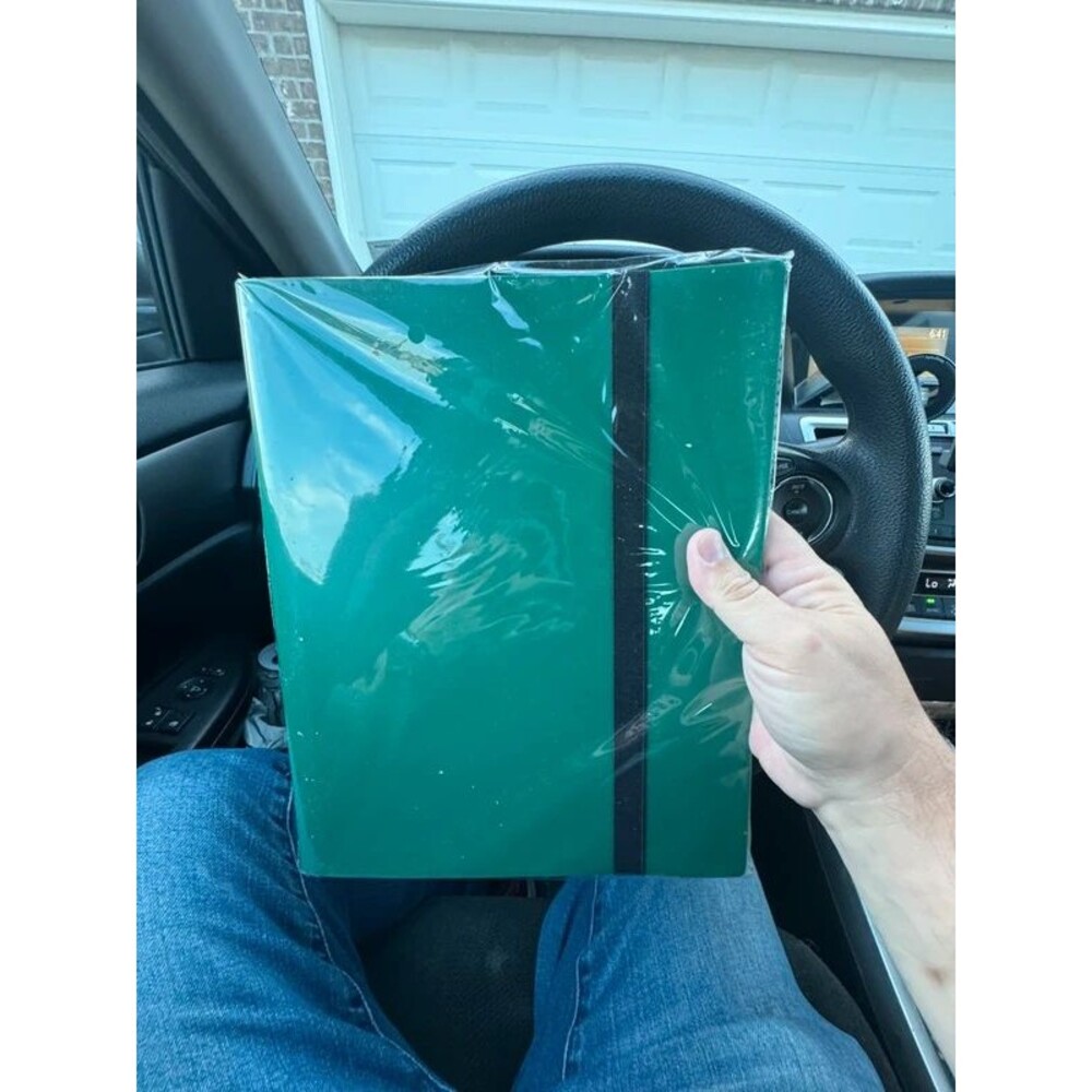 360 card binder side load 9 pocket green